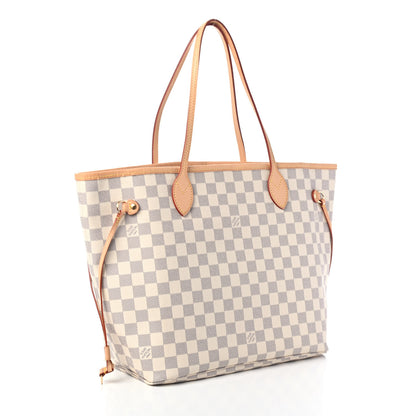 Louis Vuitton Damier Azur Neo Neverfull MM Rose Ballerine 2 of 5
