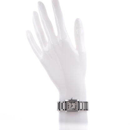 Cartier Stainless Steel 20mm Tank Francaise Quartz Watch 2 of 7