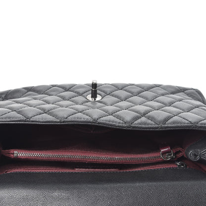 Chanel Caviar Quilted Small Coco Handle Flap Black 4 of 10