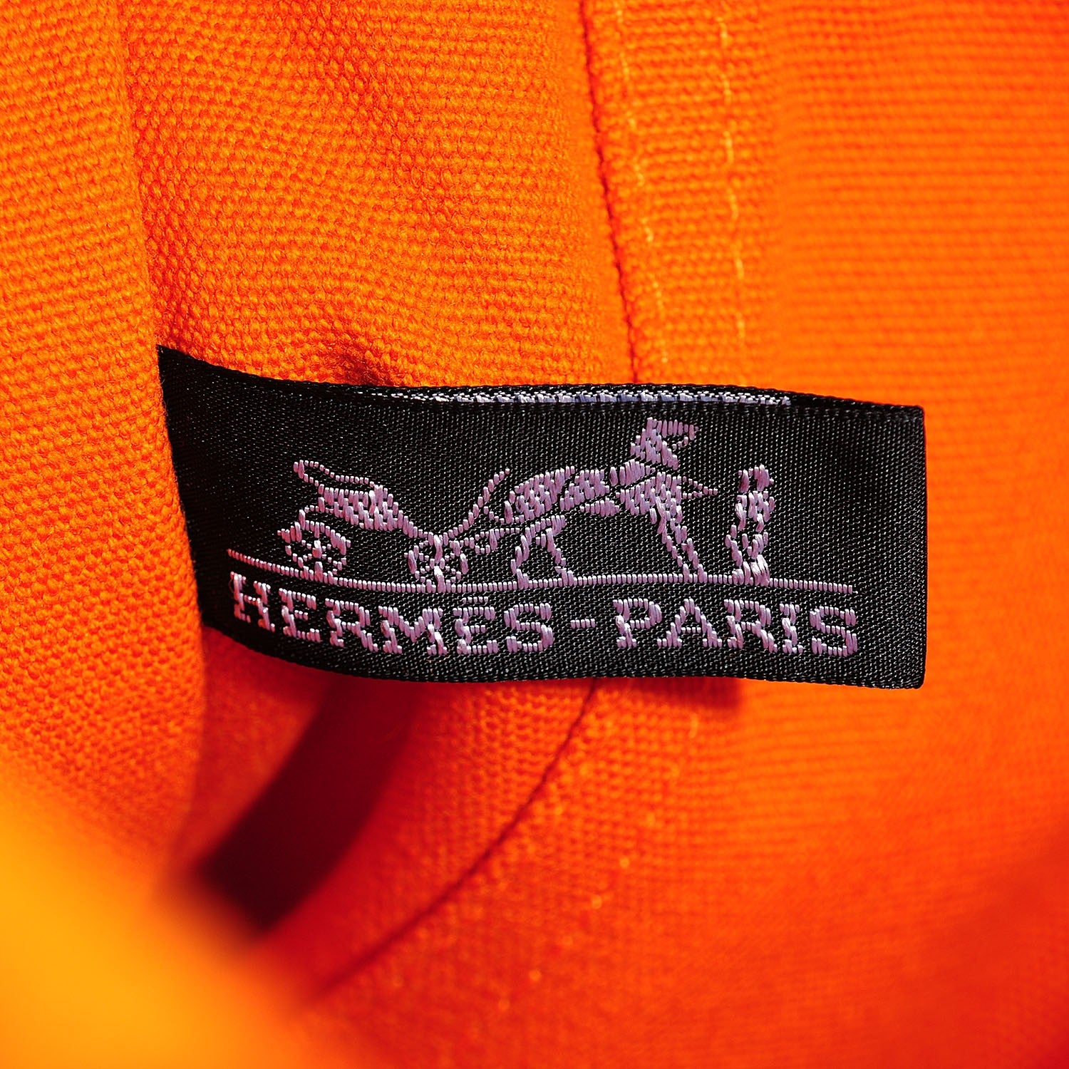 Hermes Toile Fourre Tout MM Orange 11 of 15