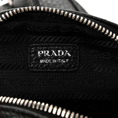 Prada Vitello Daino Soft Mini Crossbody Bag Black 6 of 10