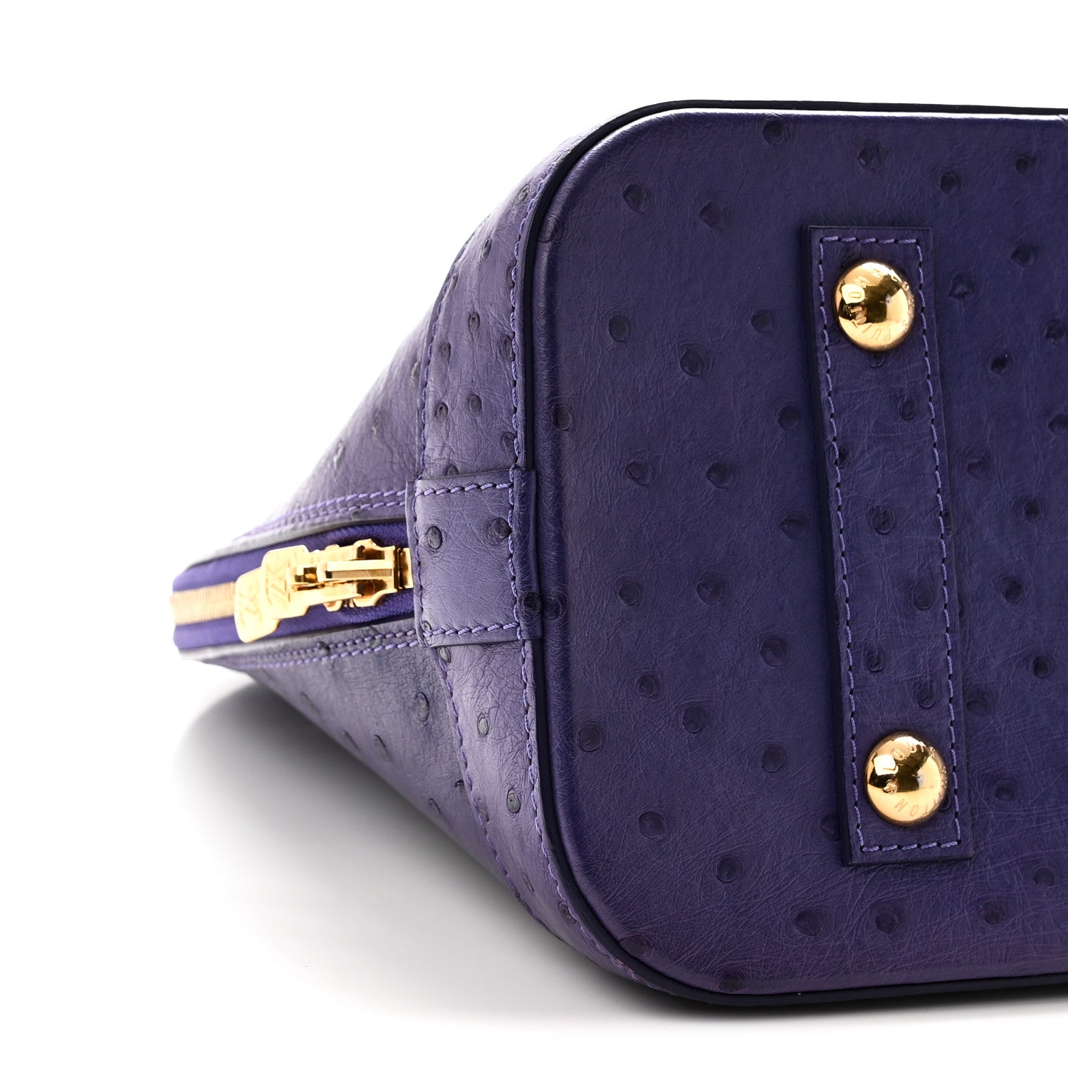 Louis Vuitton Ostrich Alma PM Indigo 8 of 9