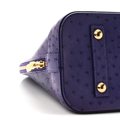 Louis Vuitton Ostrich Alma PM Indigo 8 of 9