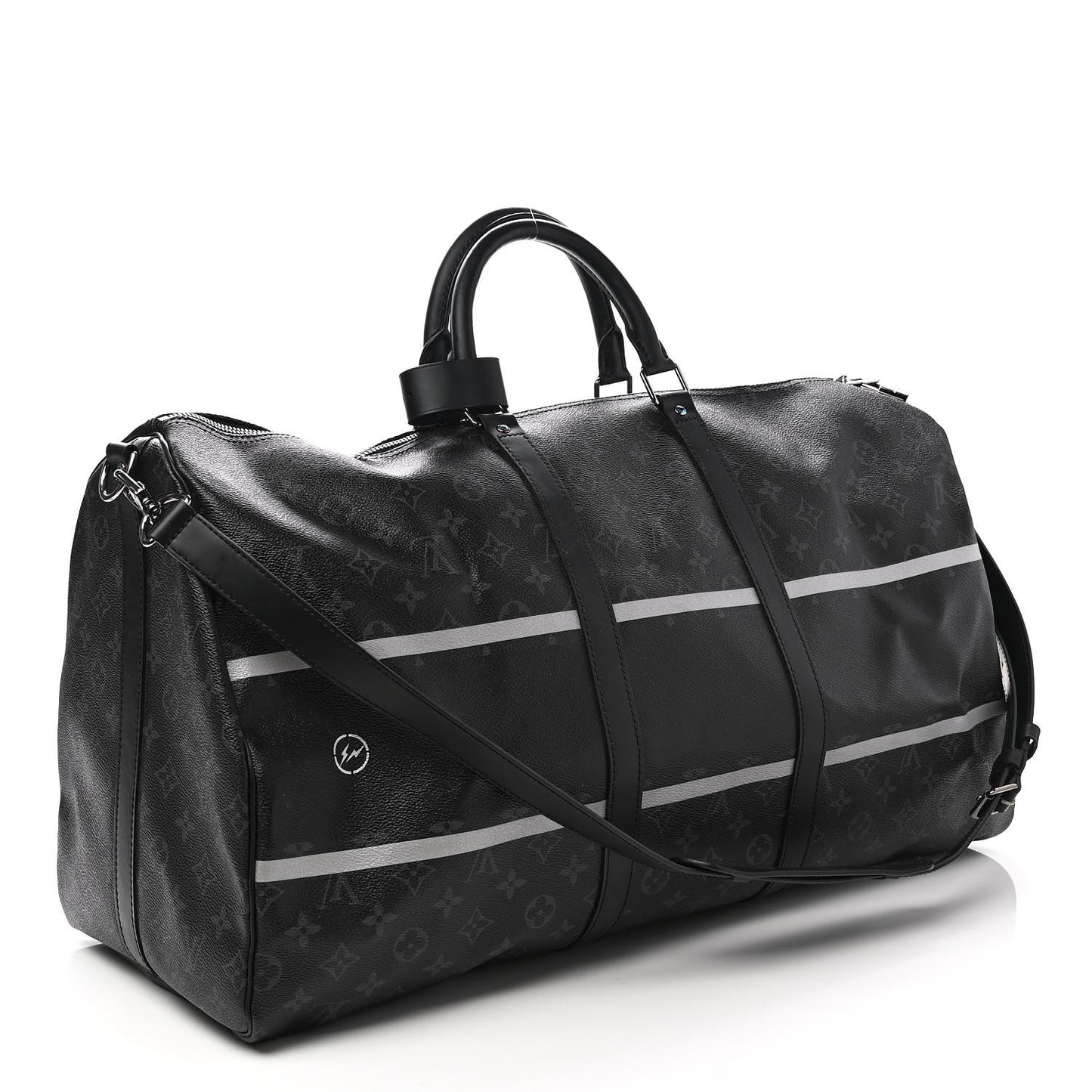 X FUJIWARA Monogram Eclipse Flash Fragment Keepall Bandouliere 55