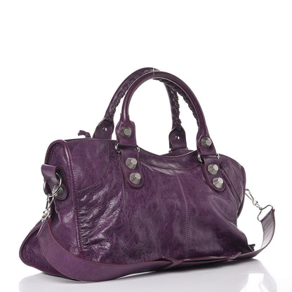 Balenciaga Agneau Giant 21 Silver Hardware Part Time Raisin 3 of 7