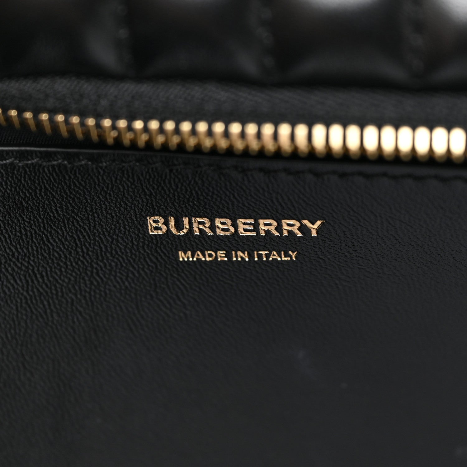 Burberry Calfskin Quilted Small Lola Zip Black 6 of 10