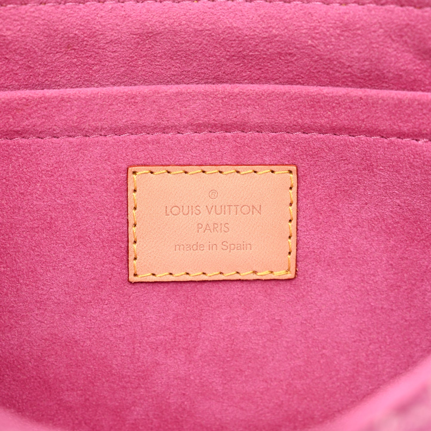 Monogram Denim Mini Pleaty Fuchsia