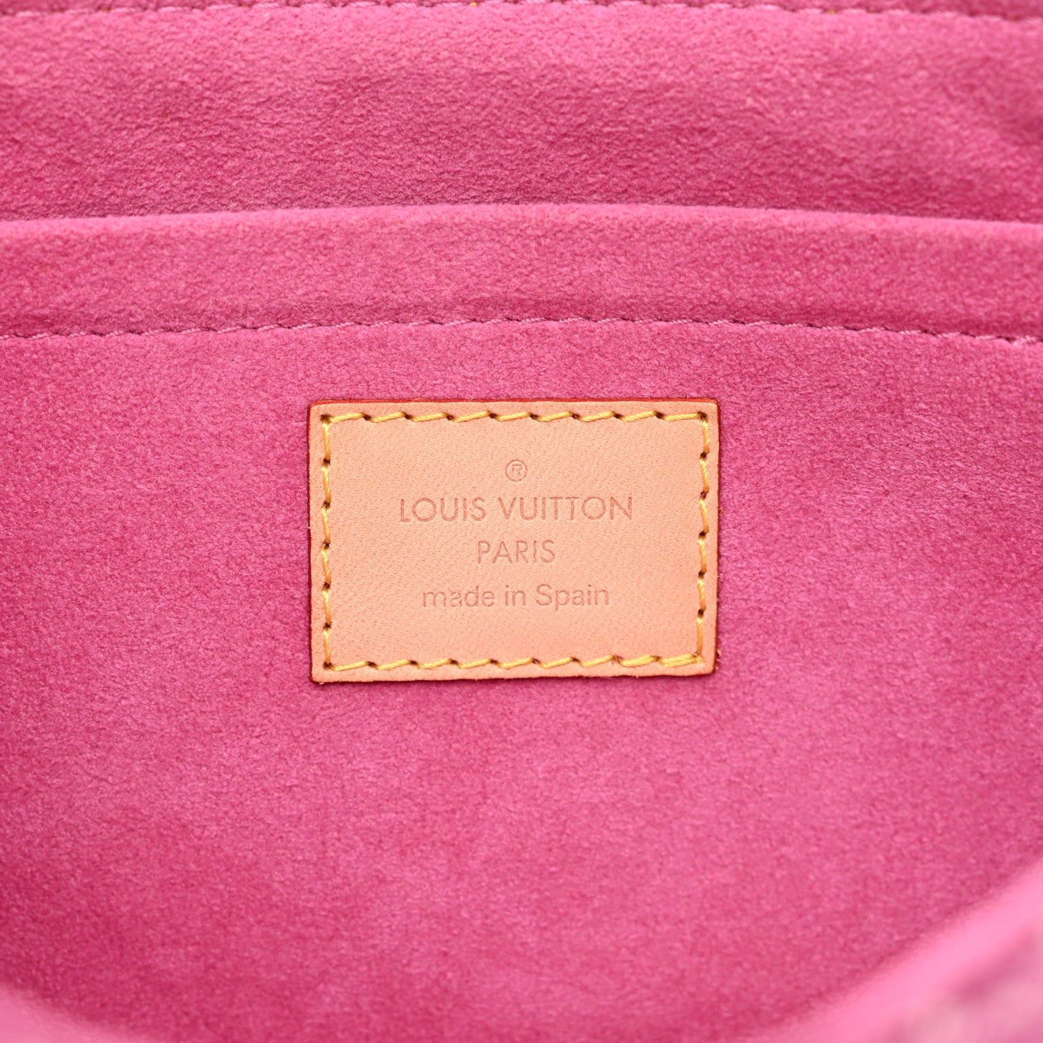 Louis Vuitton Monogram Denim Mini Pleaty Fuchsia 6 of 11