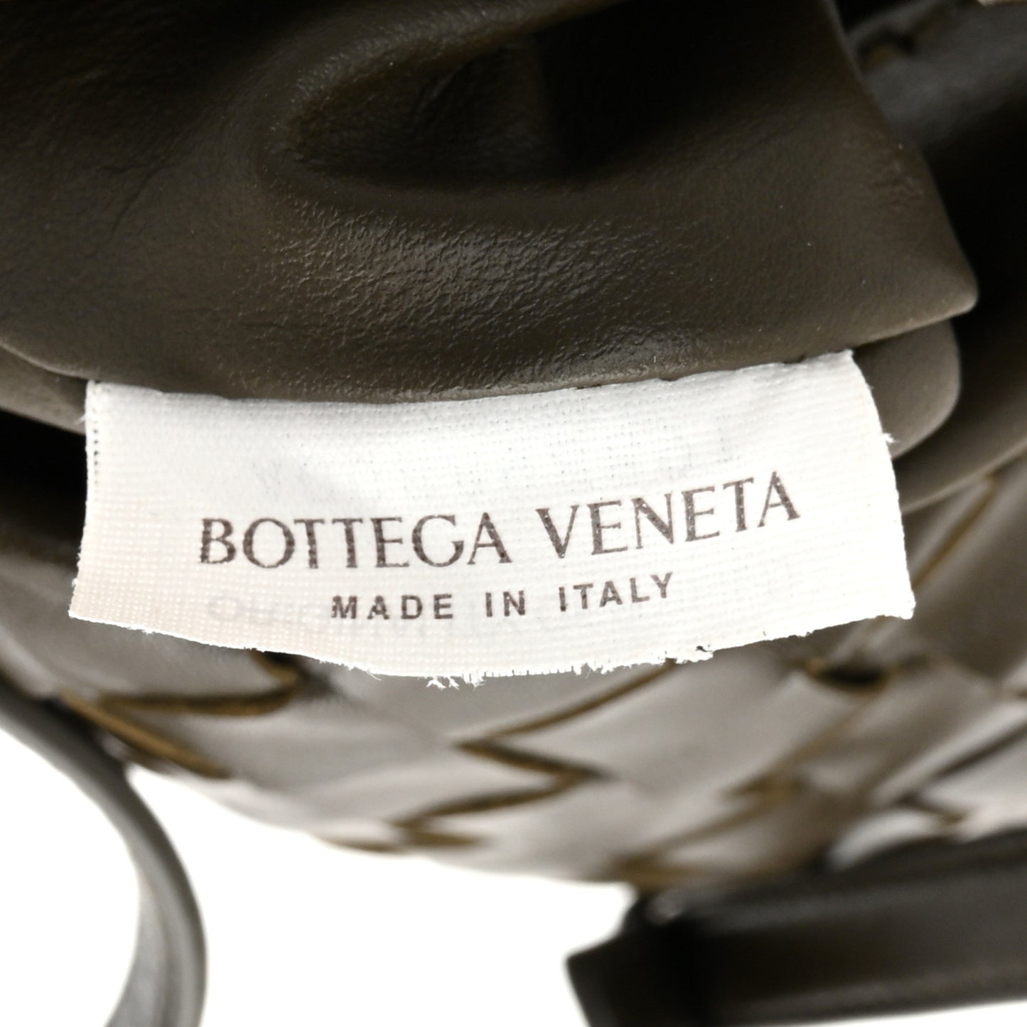 Calfskin Intrecciato Mini Hop Kaki