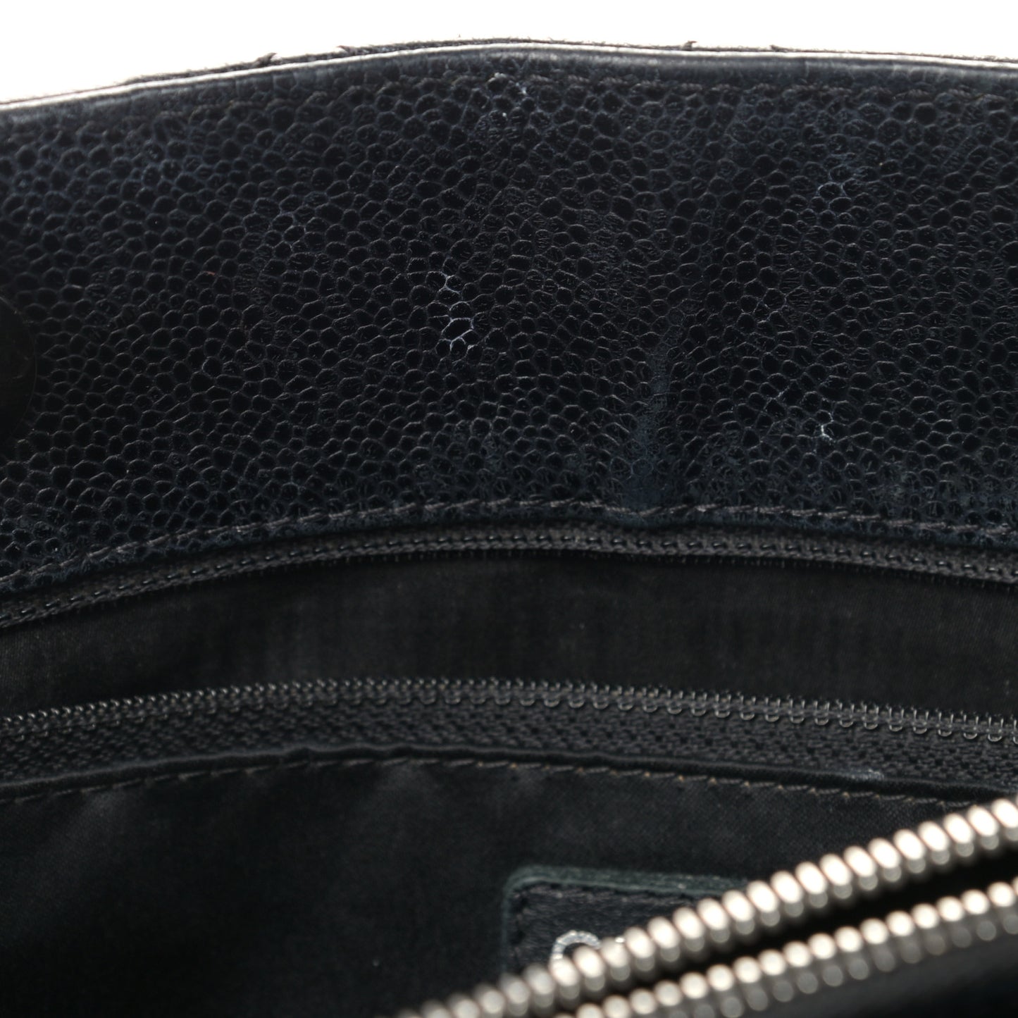 Caviar Quilted Grand Shopping Tote GST Black