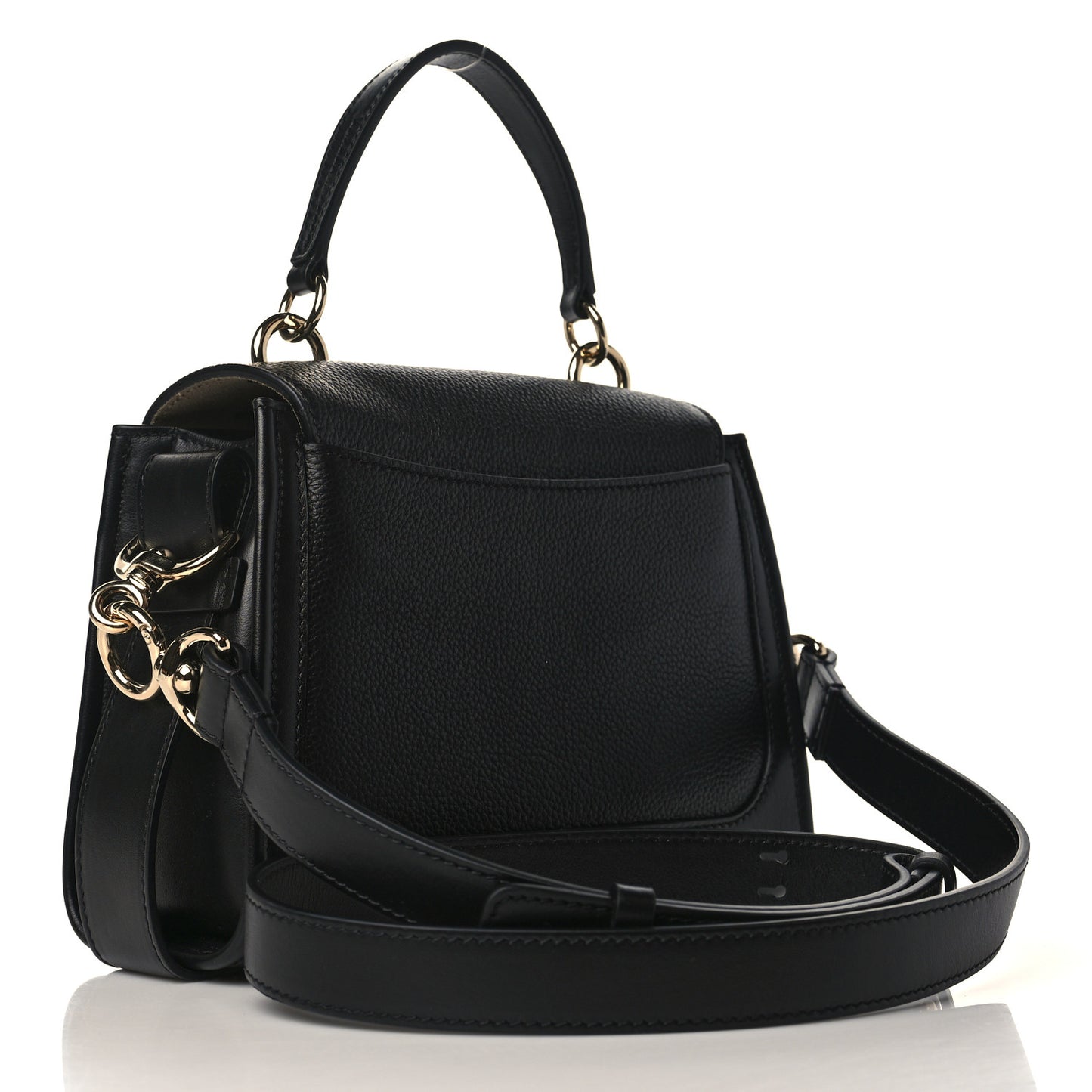 Calfskin Mini Tess Day Bag Black
