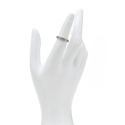 Tiffany 18K White Gold Diamond T True Narrow Band Ring 50 5.25 2 of 5