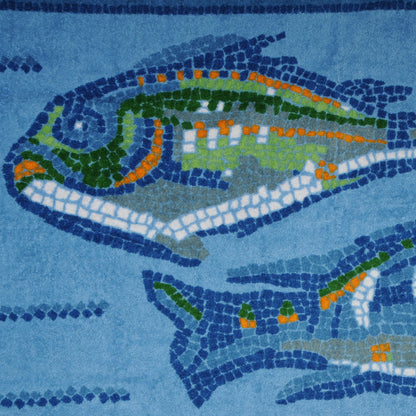 Hermes Printed Cotton Terry Cloth Mosaique Beach Towel 1 of 6