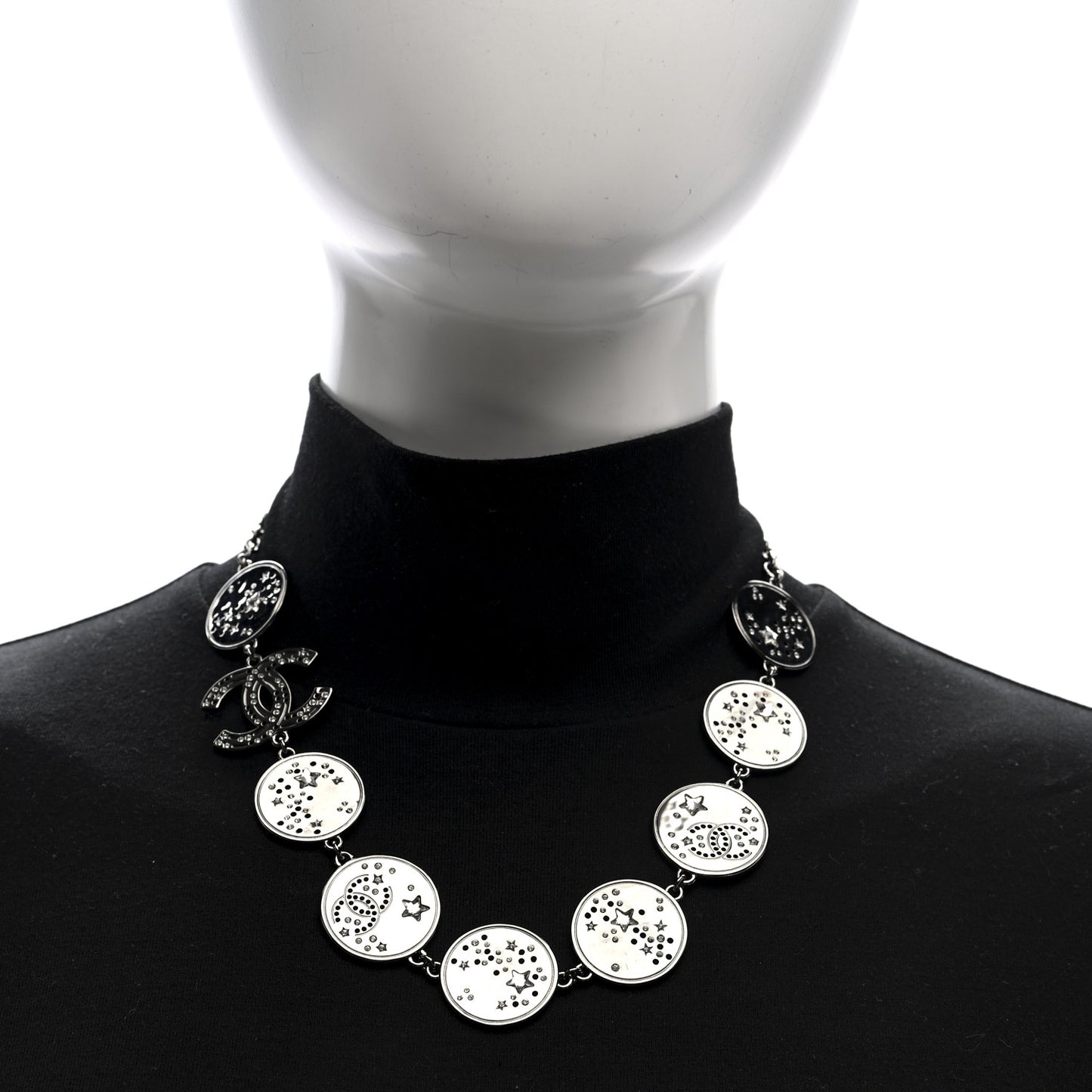 Ruthenium Crystal Star CC Necklace