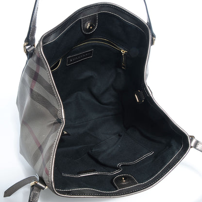 Burberry Metallic Check Small Canterbury Tote Silver 5 of 11