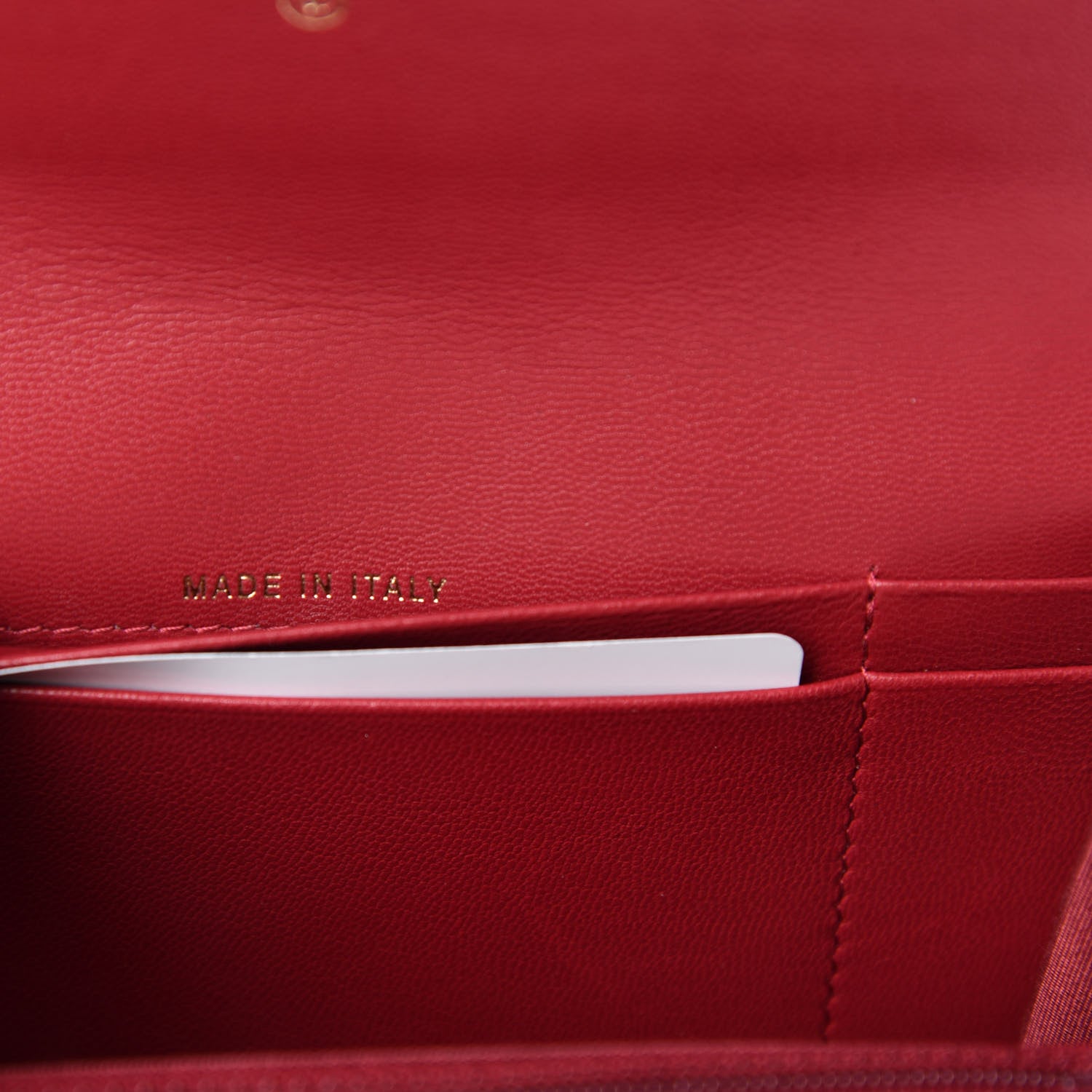 Chanel Goatskin Quilted Chanel 19 Flap Wallet Red 7 of 8