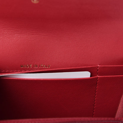 Chanel Goatskin Quilted Chanel 19 Flap Wallet Red 7 of 8