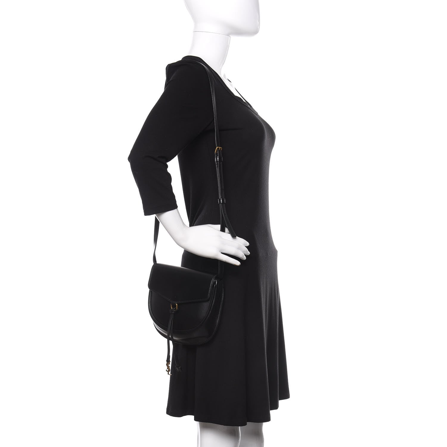 Saint Laurent Calfskin Small Datcha Satchel Bag Black 2 of 11