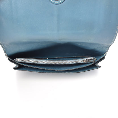Hermes Togo Dogon Duo Wallet Blue Jean 5 of 24