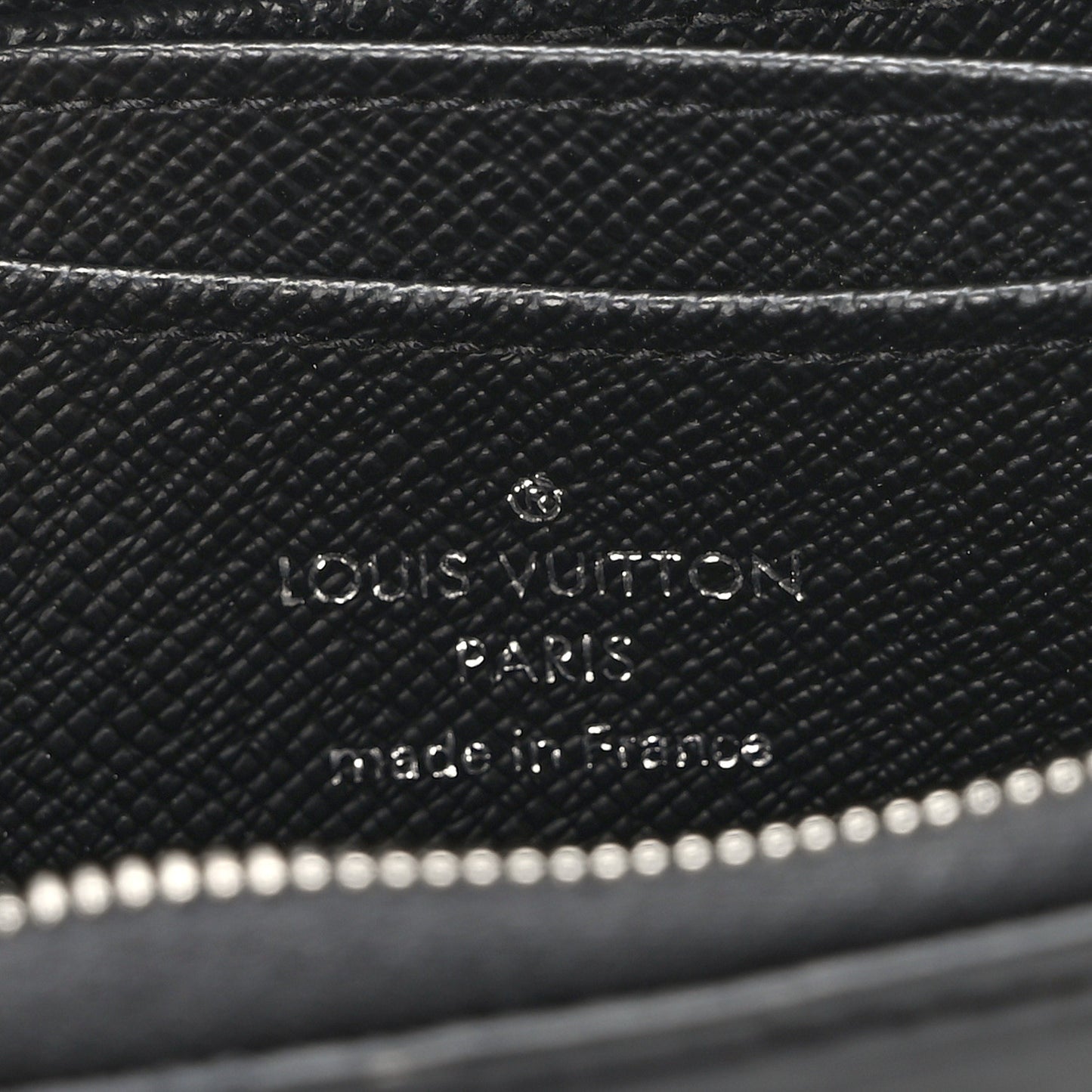 LOUIS VUITTON Epi Zippy Coin Purse Black