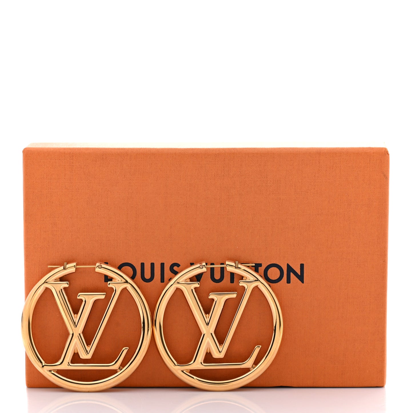 Metal Louise Hoop Earrings Gold