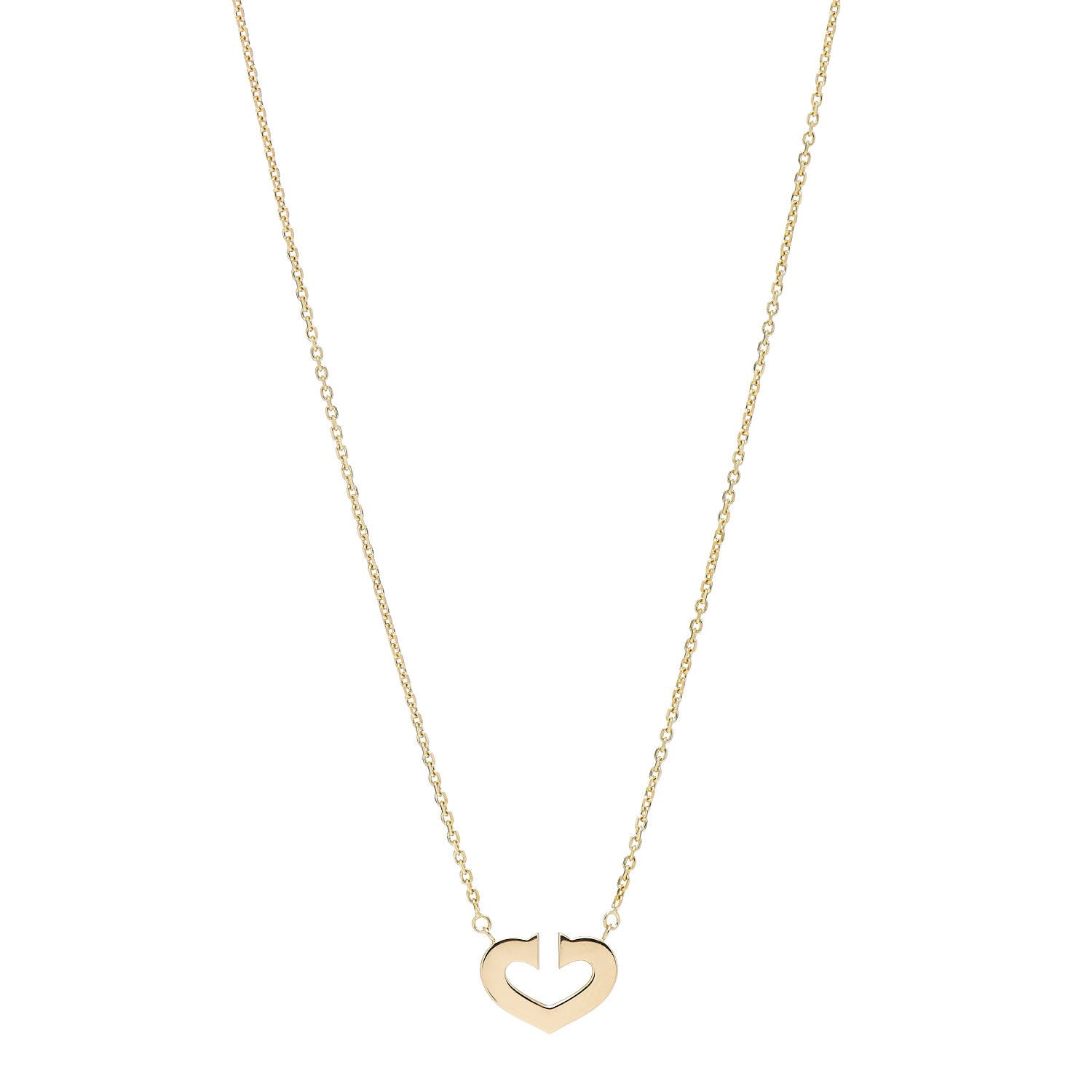 Cartier 18K Yellow Gold Medium Hearts and Symbols Necklace 1 of 4