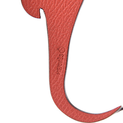 Hermes Epsom Togo Petit H Seahorse Bag Charm Capucine Bleu Saphir 3 of 4
