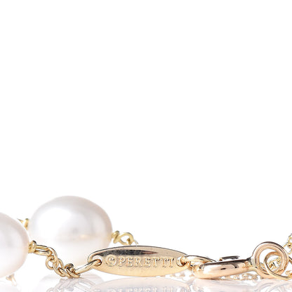 Tiffany 18K Yellow Gold Pearl 6-6.5mm Elsa Peretti Pearls By The Yard Bracelet 5 of 7