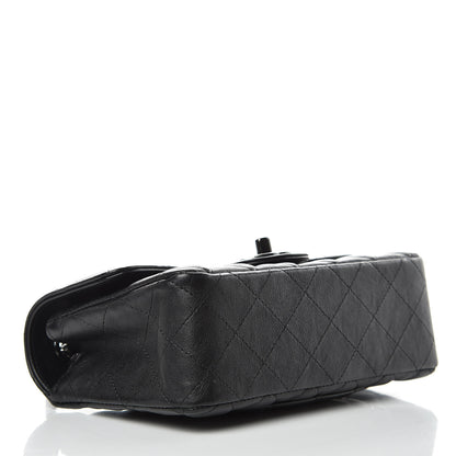 Chanel Crumpled Calfskin Quilted Mini Rectangular Flap So Black 4 of 9