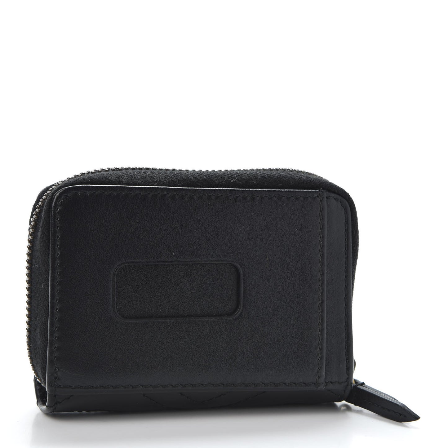 Calfskin Matelasse GG Marmont Zip Around Card Case Black