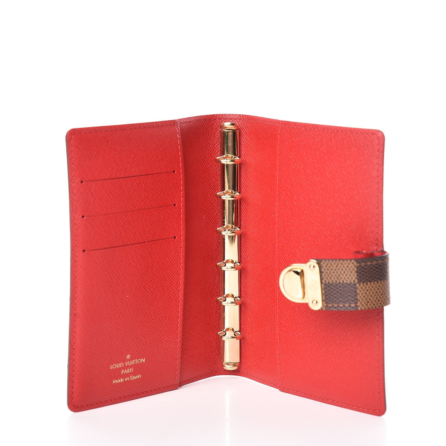 Damier Ebene Koala Small Ring Agenda Cover Red