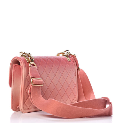Chanel Caviar Quilted Medium Sunset On The Sea Flap Coral 3 of 10
