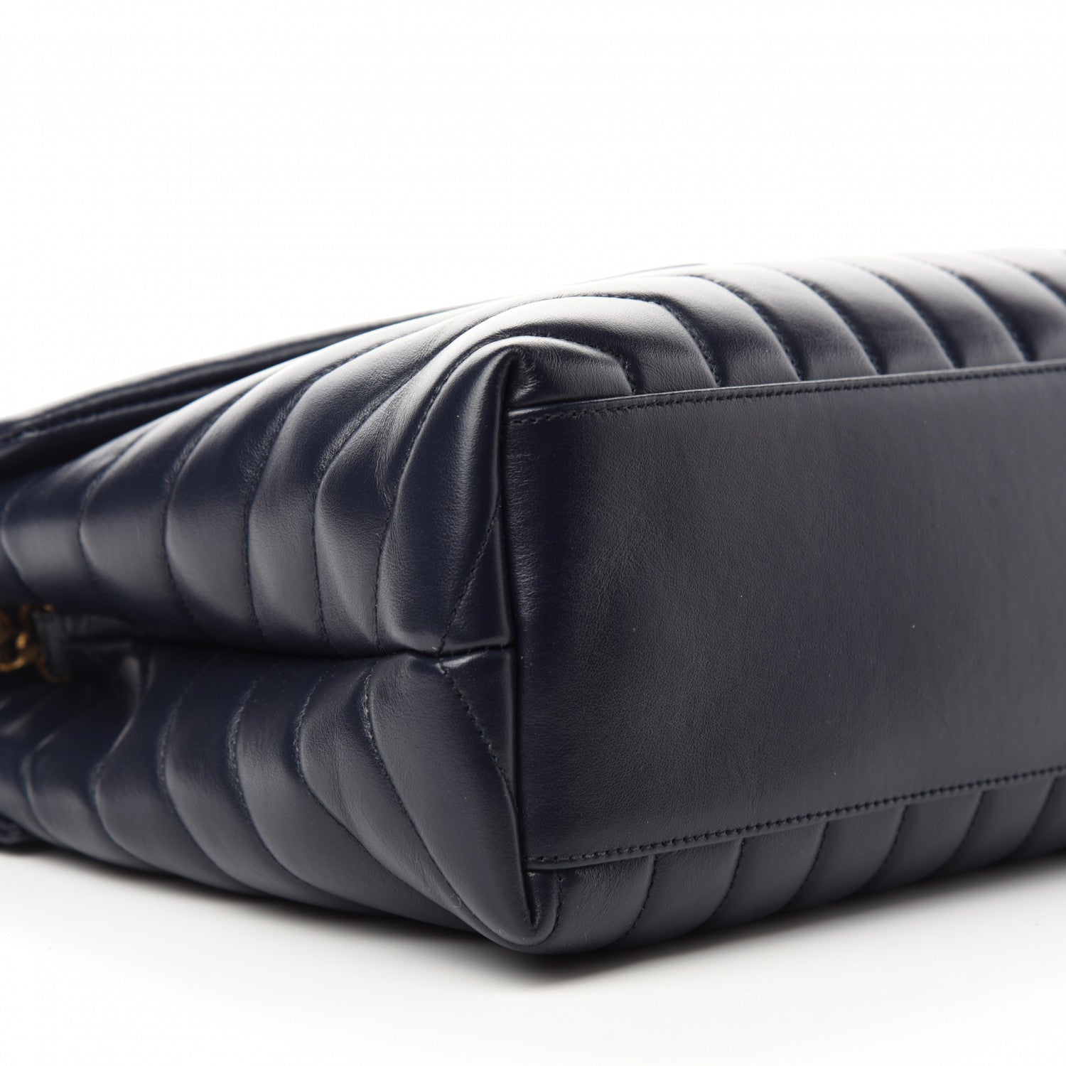 Saint Laurent Calfskin Y Quilted Monogram Medium Loulou Chain Satchel Medium Blue 10 of 11