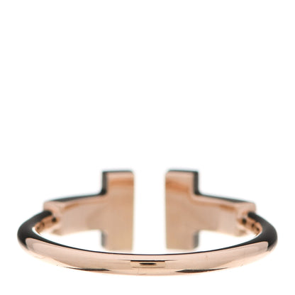 Tiffany 18K Rose Gold Diamond T Wire Ring 47 4.25 3 of 5