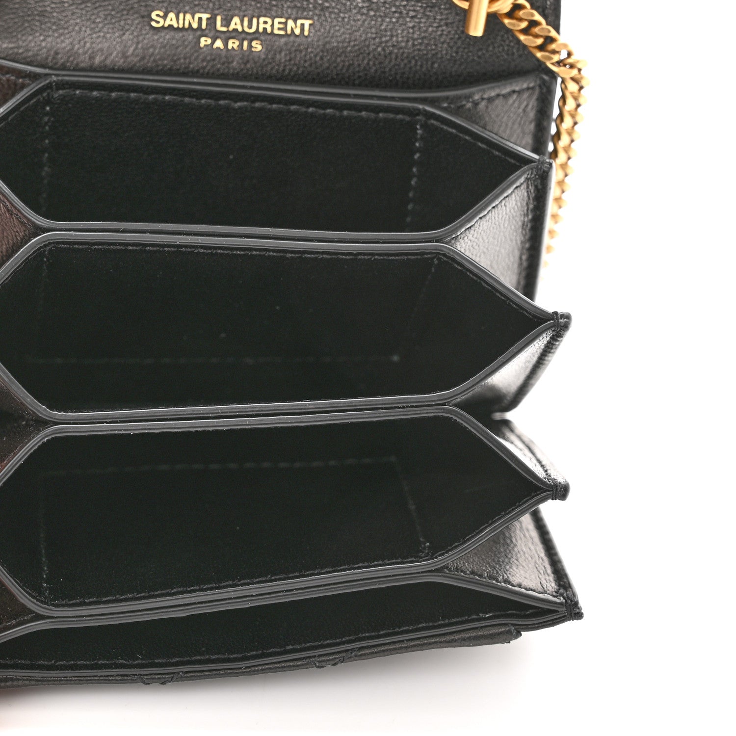Saint Laurent Lambskin Quilted Micro Gaby Bag Black 4 of 11