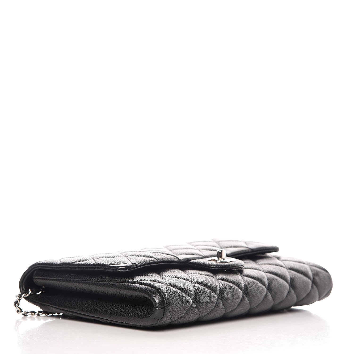 Chanel Caviar Quilted Clutch With Chain Flap Black 4 of 9