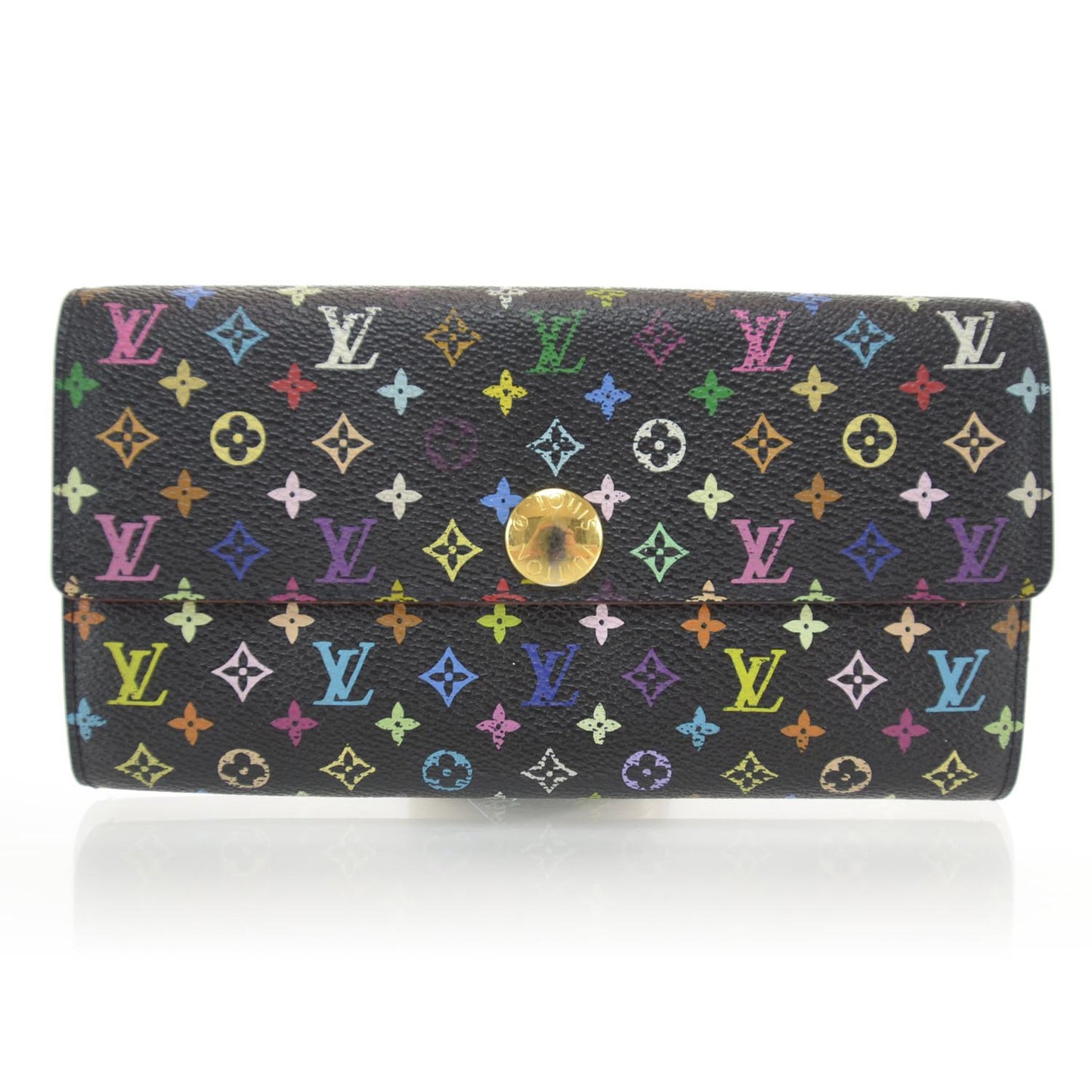 Monogram Multicolor Sarah Wallet Black