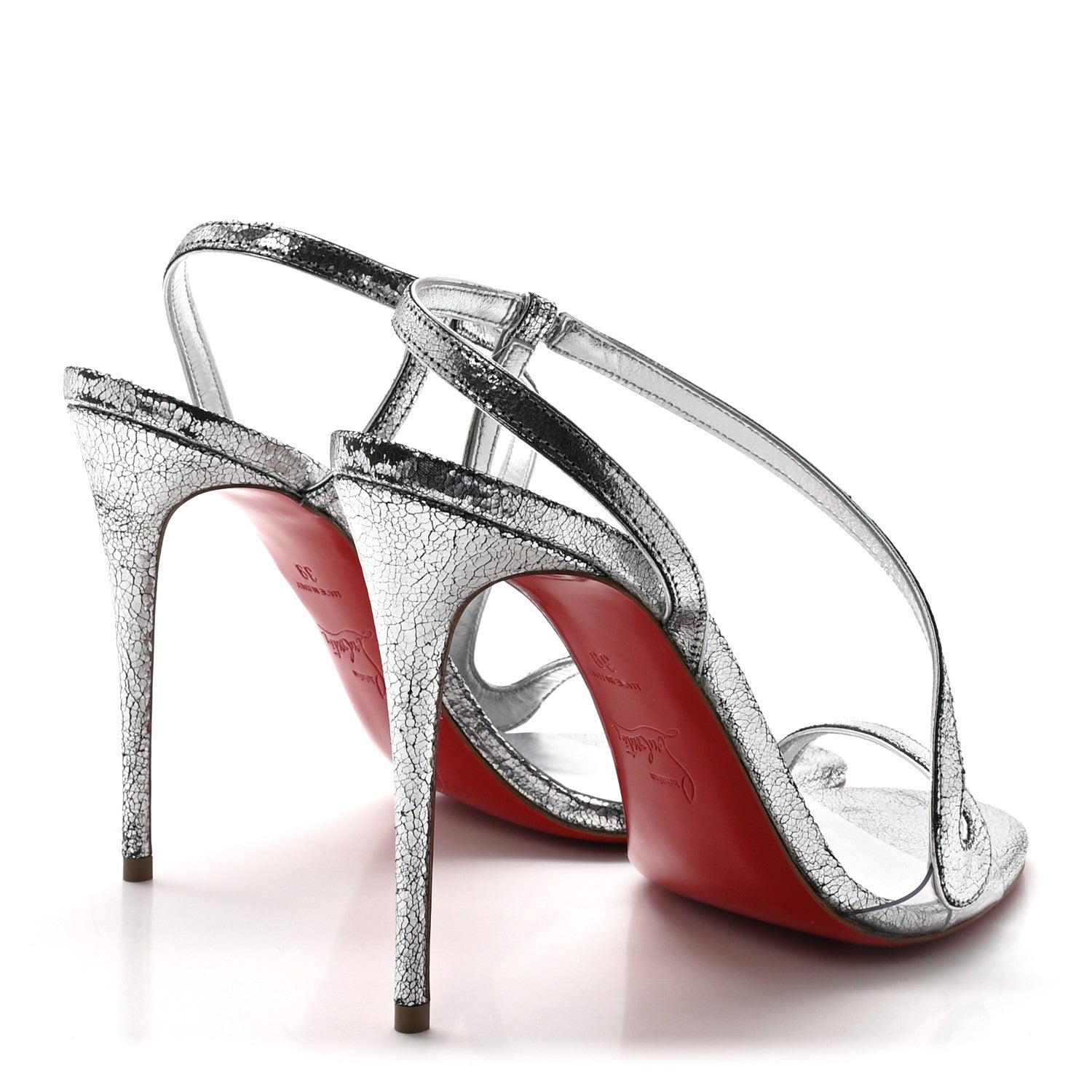 Christian Louboutin Specchio Star PVC Rosalie 100 Sandals 39