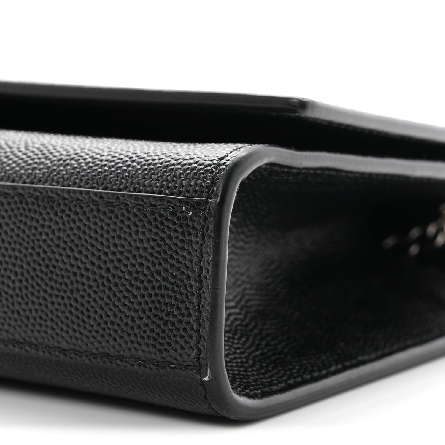 Saint Laurent Grain De Poudre Small Monogram Kate Satchel Black 10 of 11