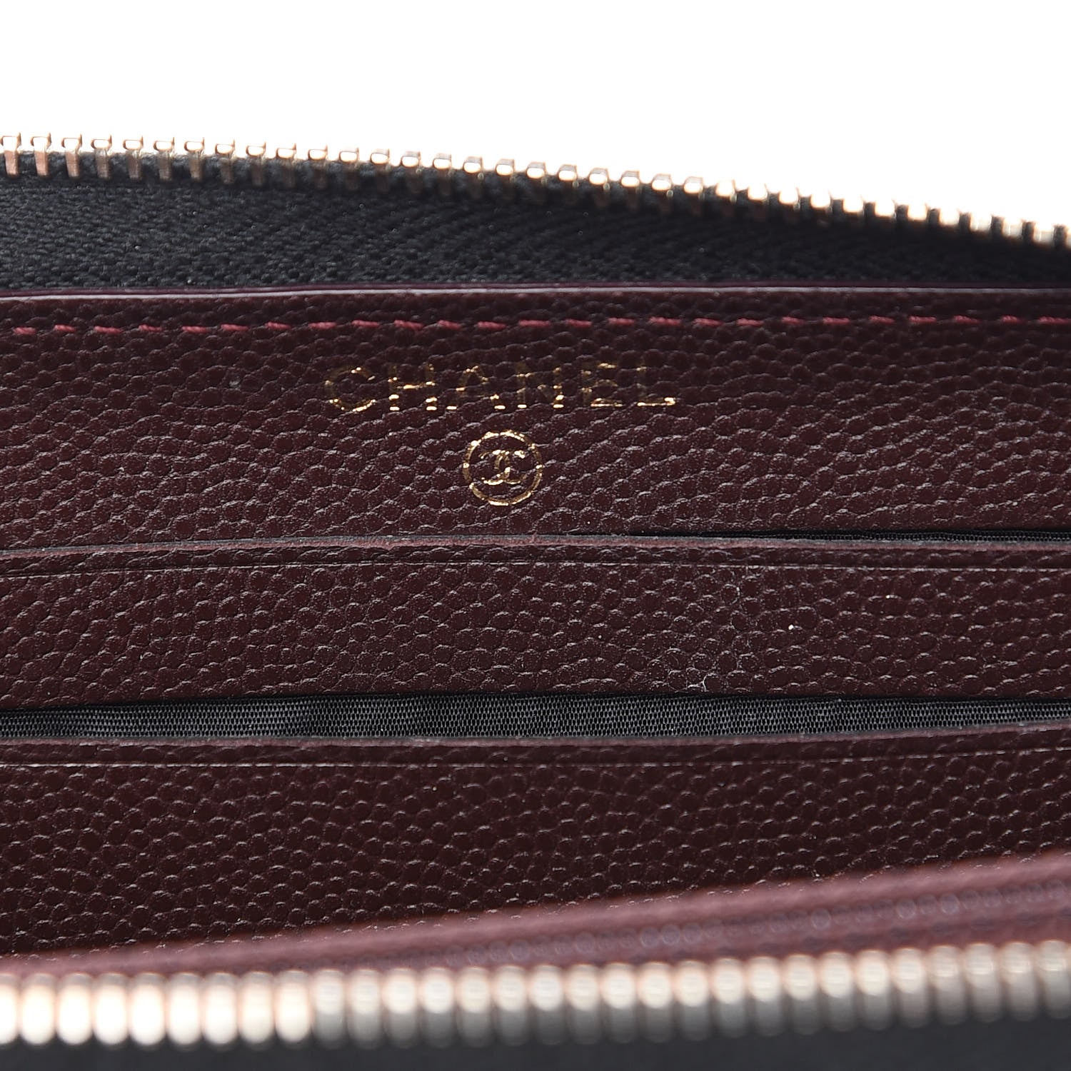 Chanel Caviar Quilted Medium Zip Around Wallet Black 5 of 10