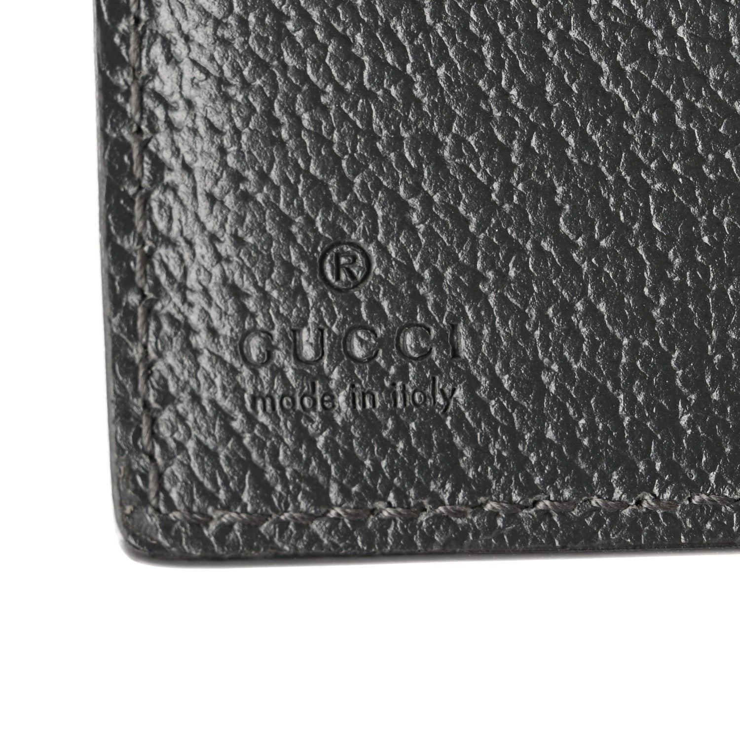 Gucci GG Supreme Monogram Azalea Calfskin Retro Interlocking G Bi-Fold Wallet Black 6 of 7