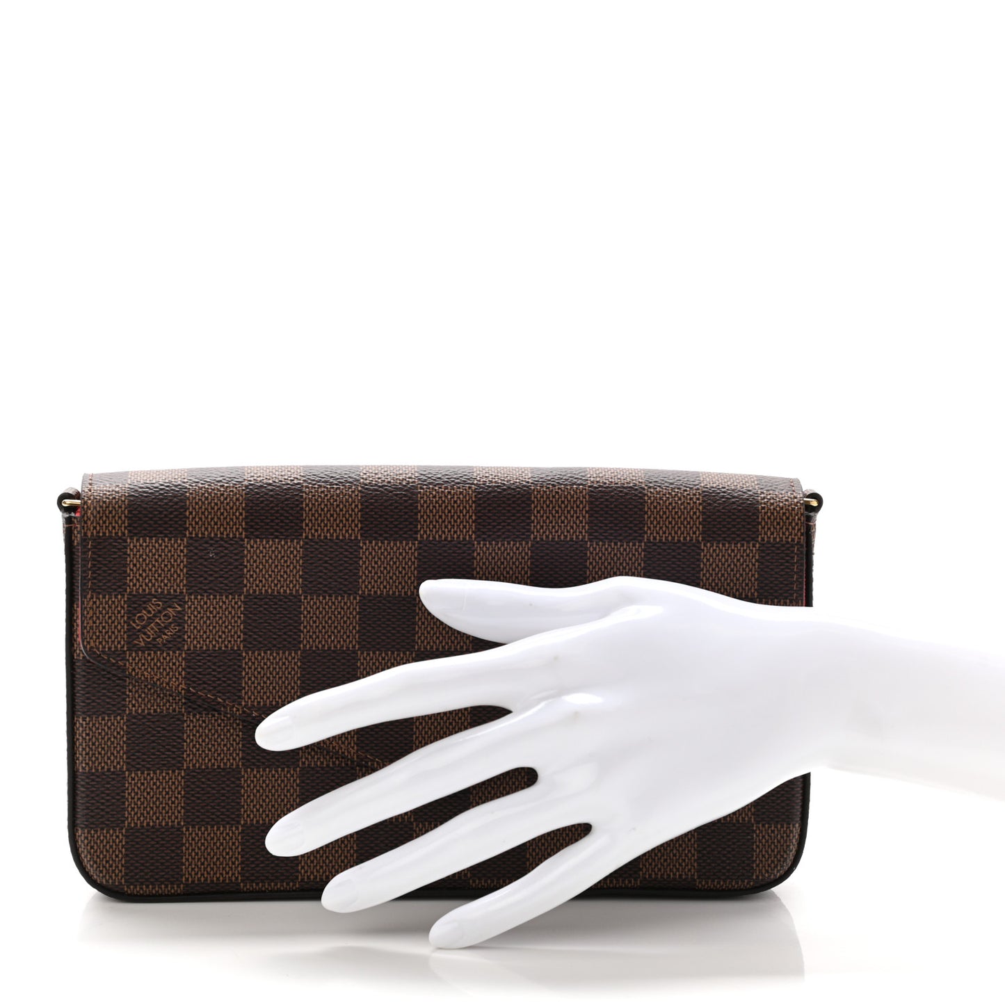 Damier Ebene Pochette Felicie Chain Wallet
