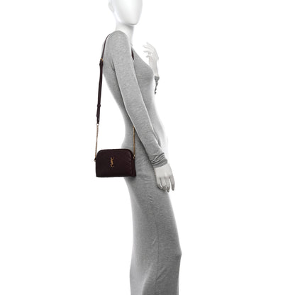 Saint Laurent Lambskin Quilted Gaby Zipped Pouch Rouge Cabernet 2 of 12