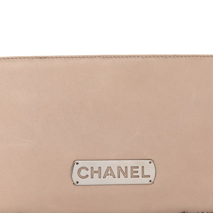 Chanel Lambskin Flat Shoulder Bag Beige 8 of 12