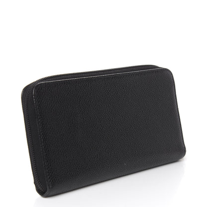 Chanel Caviar Timeless CC Large Gusset Zip Around Wallet Black 3 of 8