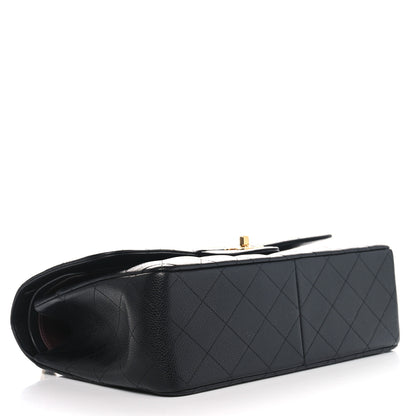 Chanel Caviar Quilted Jumbo Double Flap Black 3 of 11
