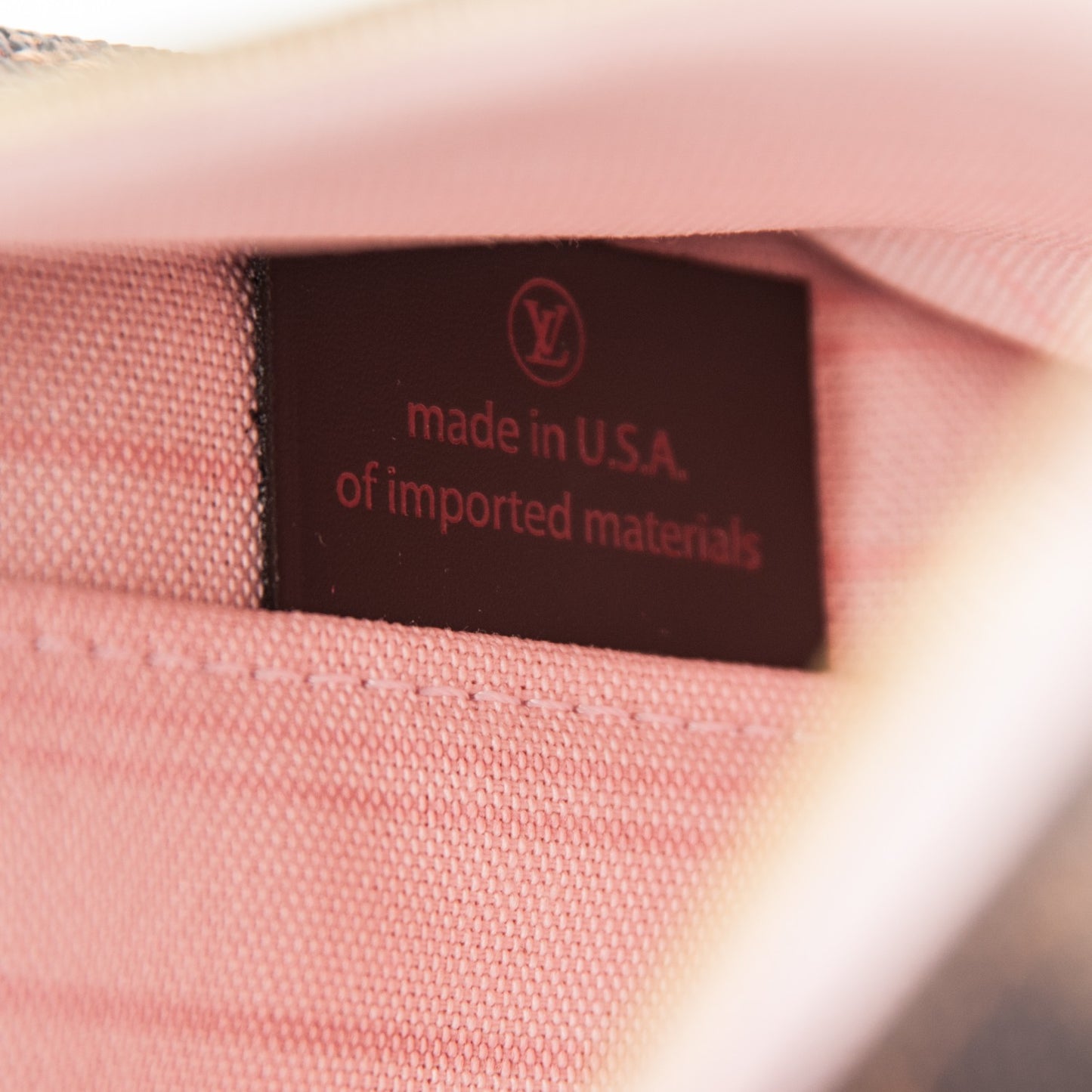 Damier Ebene Neverfull MM GM Pochette Rose Ballerine