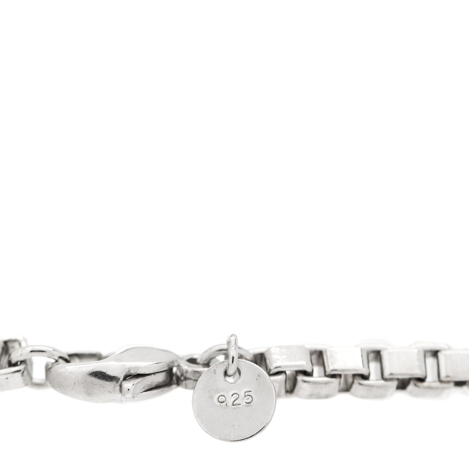 Tiffany Sterling Silver 4mm Venetian Link Bracelet 4 of 4