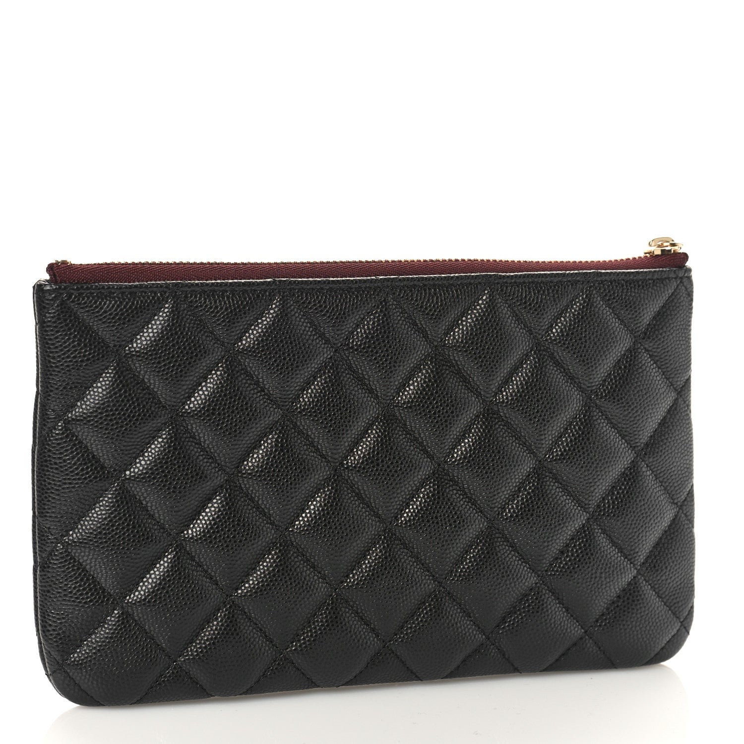 Chanel Caviar Quilted Cosmetic Case Black 3 of 10