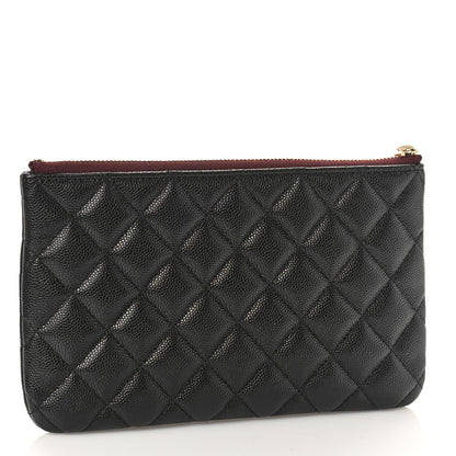 Chanel Caviar Quilted Cosmetic Case Black 3 of 10